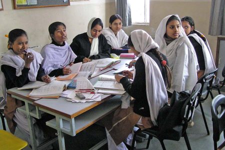 The graduating class of the Girls' Non-Formal School